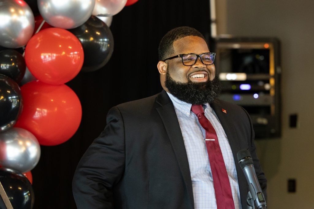 Dr. Antonio Gardner, director of education and evaluation of CCHS Rural Programs, welcomes scholars and their friends and families