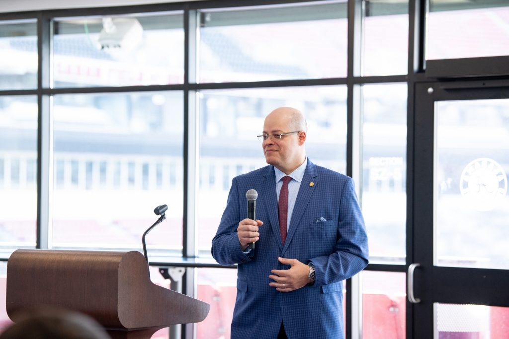 Dr. Tamer Elsayed, residency director, welcomes residents and fellows and their friends and families.  