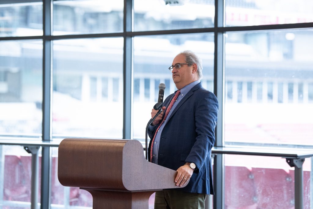 Dr. Richard Friend, dean of CCHS, gives welcoming remarks.  